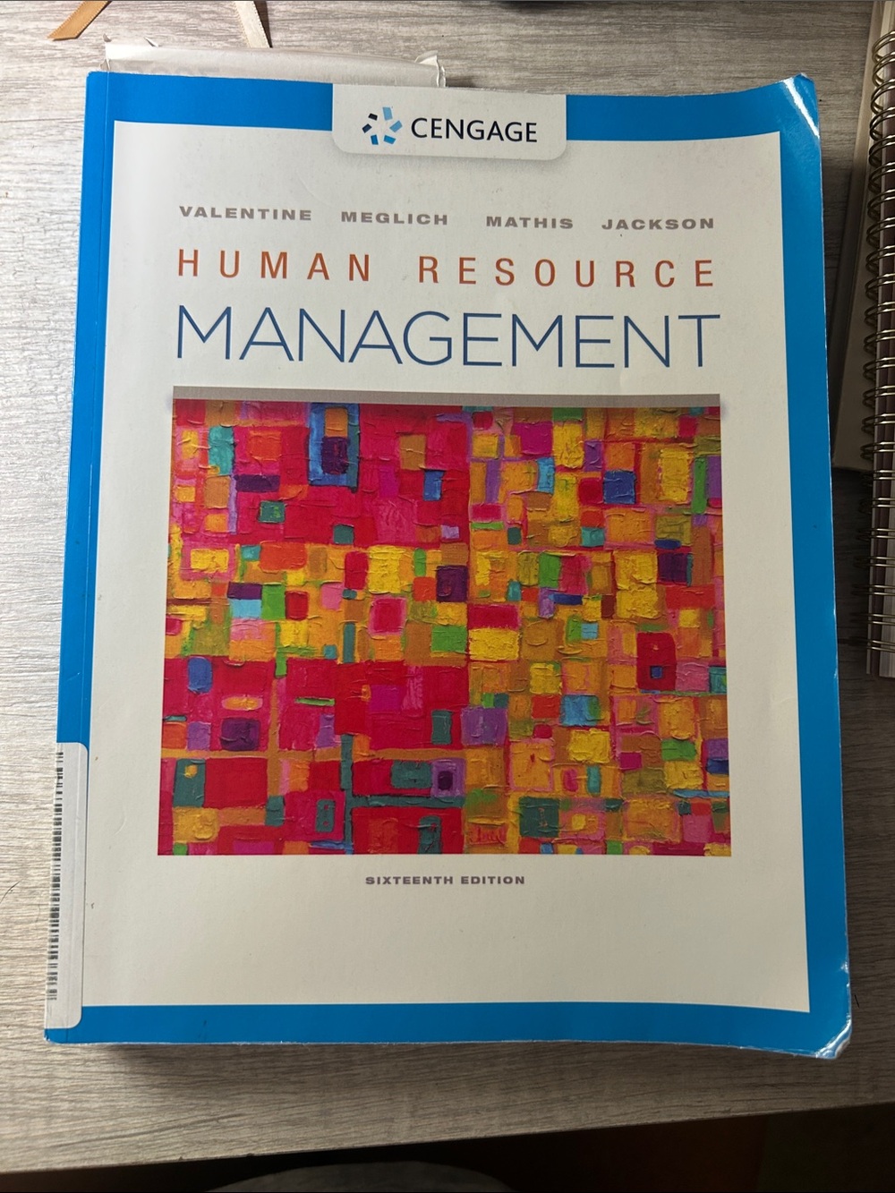 Human Resource Management Textbook - Blue & Multicolor Cover